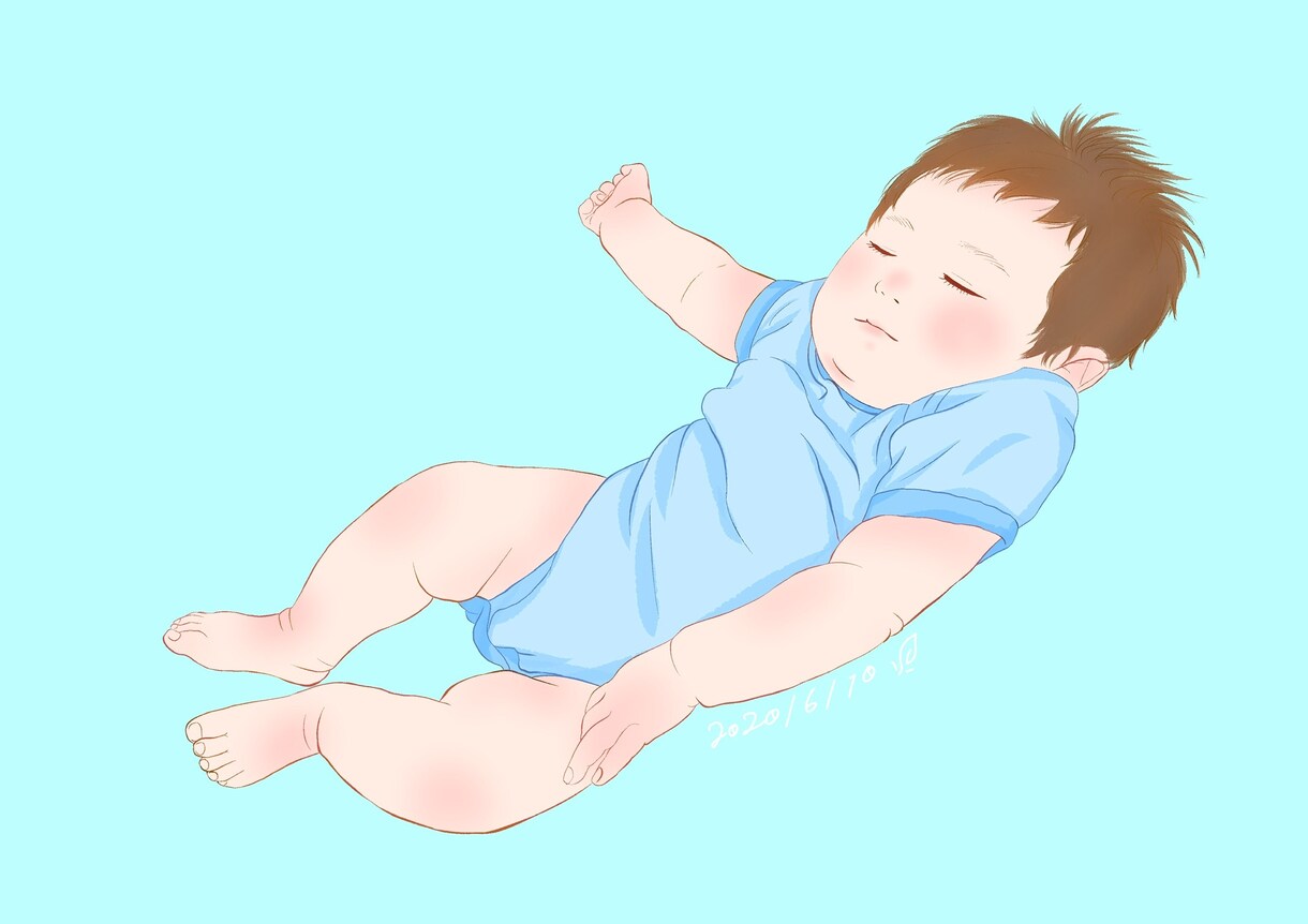 お子様の写真をイラスト化します お子様の可愛いお写真を似顔絵イラストにします！ イメージ9