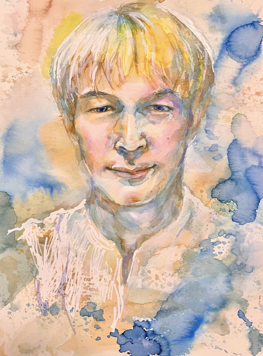 手描き:アナログ:水彩風似顔絵を作成します 日常の風景を 大切な記念日を 色鮮やかに描きます イメージ8