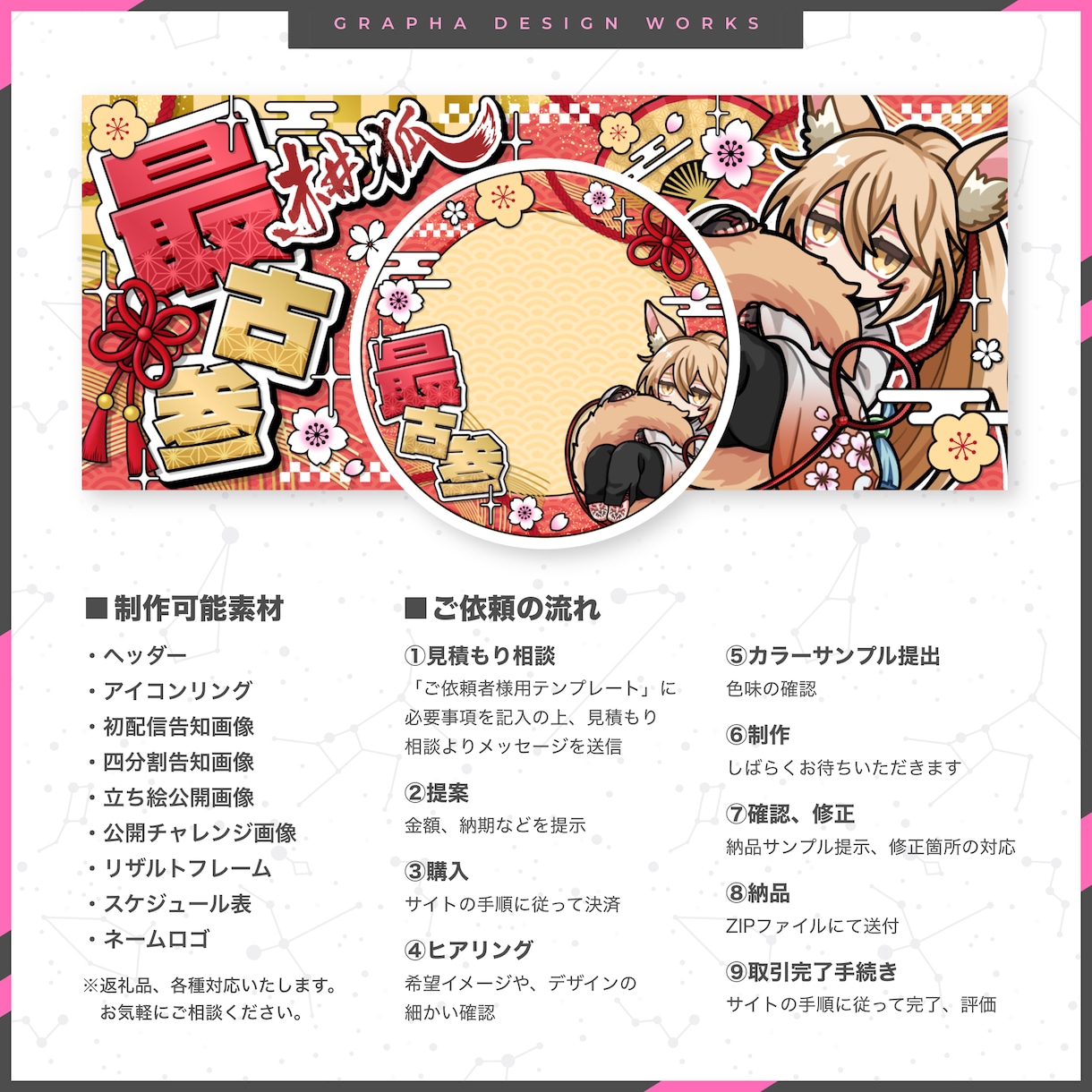 IRIAM向けデビュー準備セット制作いたします デビュー前に必要な素材をまとめて制作いたします イメージ5