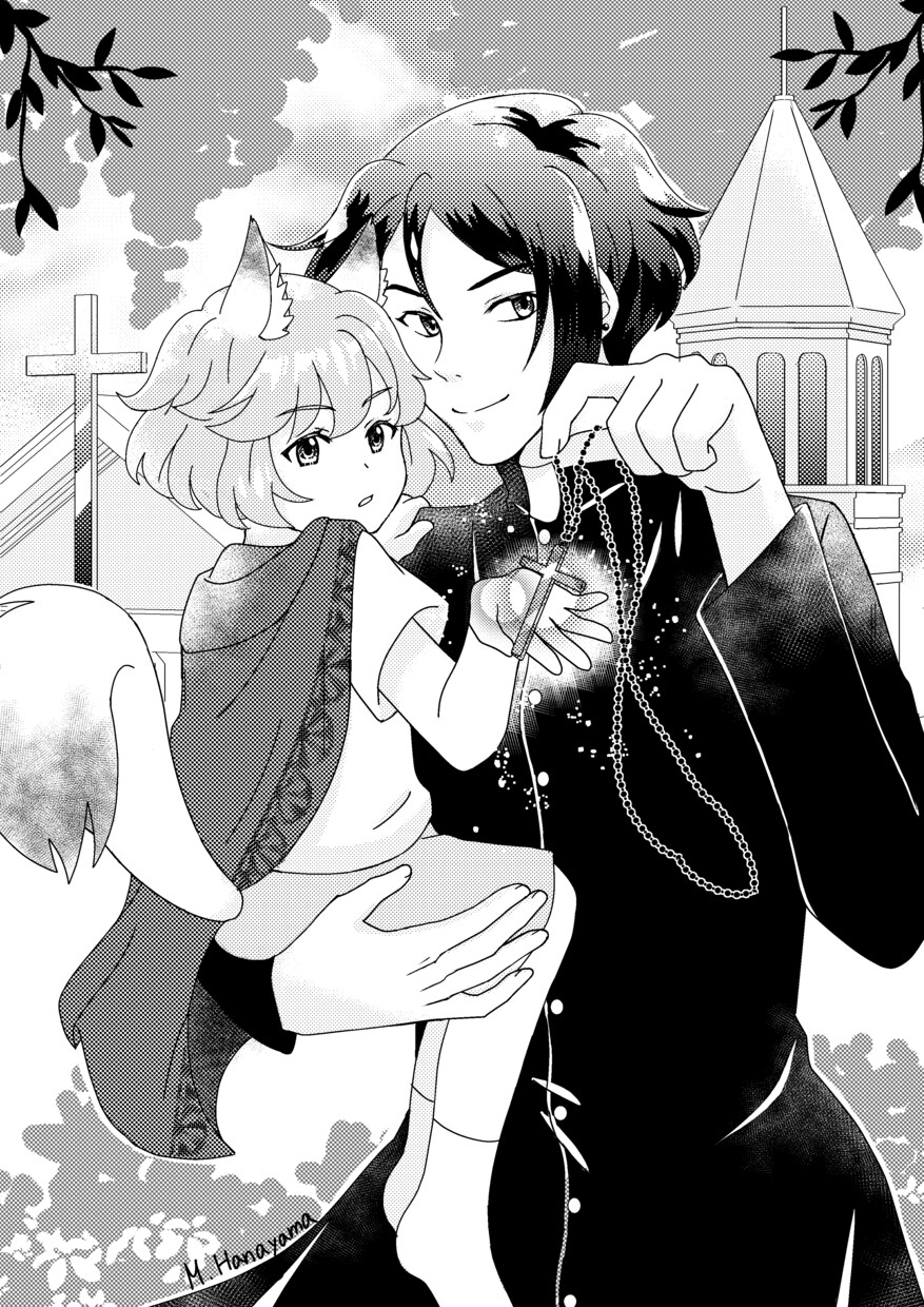アニメよりの人物イラスト描きます 表紙やグッズ用に♪モノクロ絵やミニキャラ〜頭身高めも対応可能 イメージ10