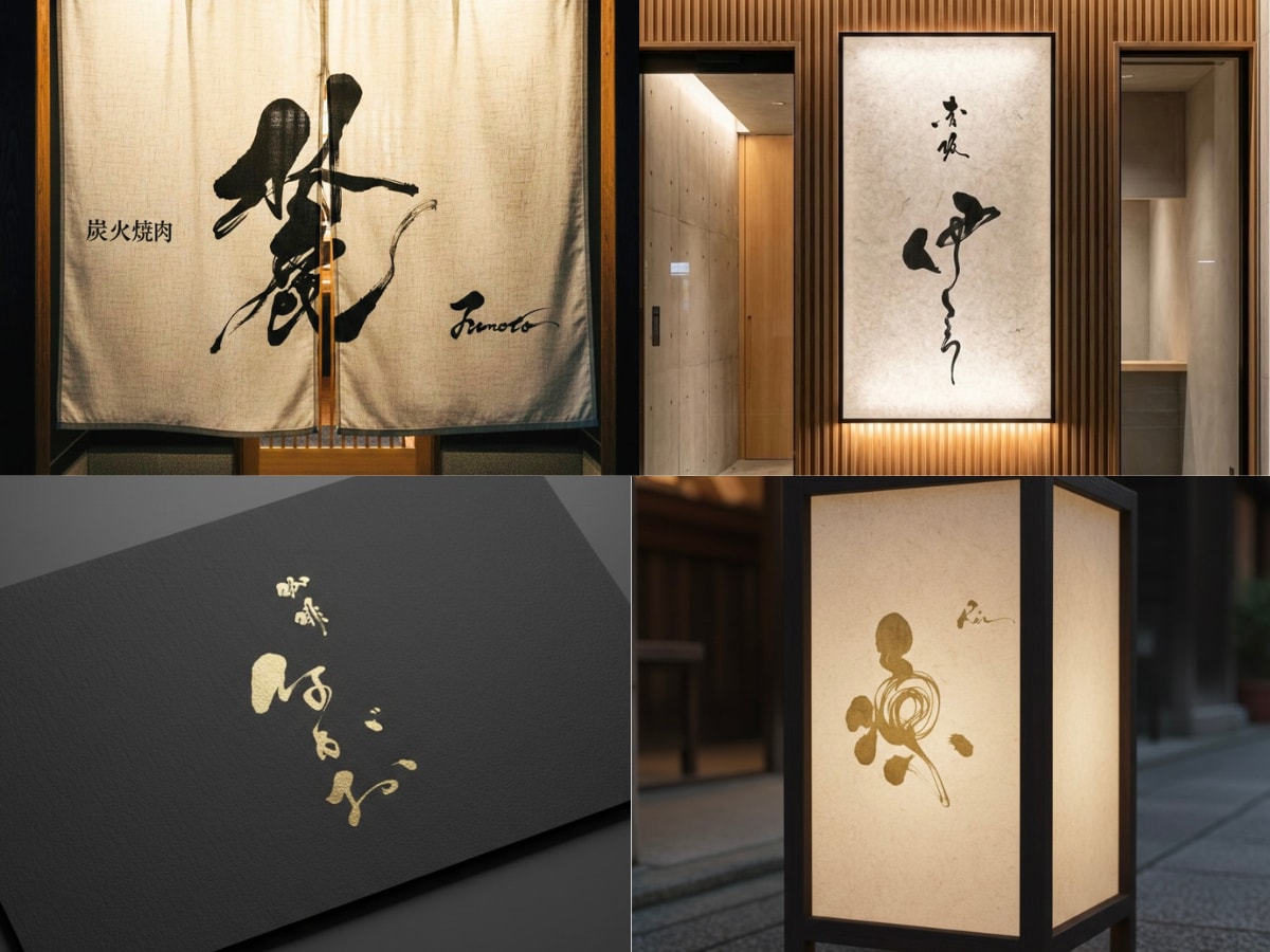 店舗・ブランド向け｜手書き筆文字ロゴを制作します 〜看板・暖簾・商品ラベルなど商用利用にも対応〜 イメージ1