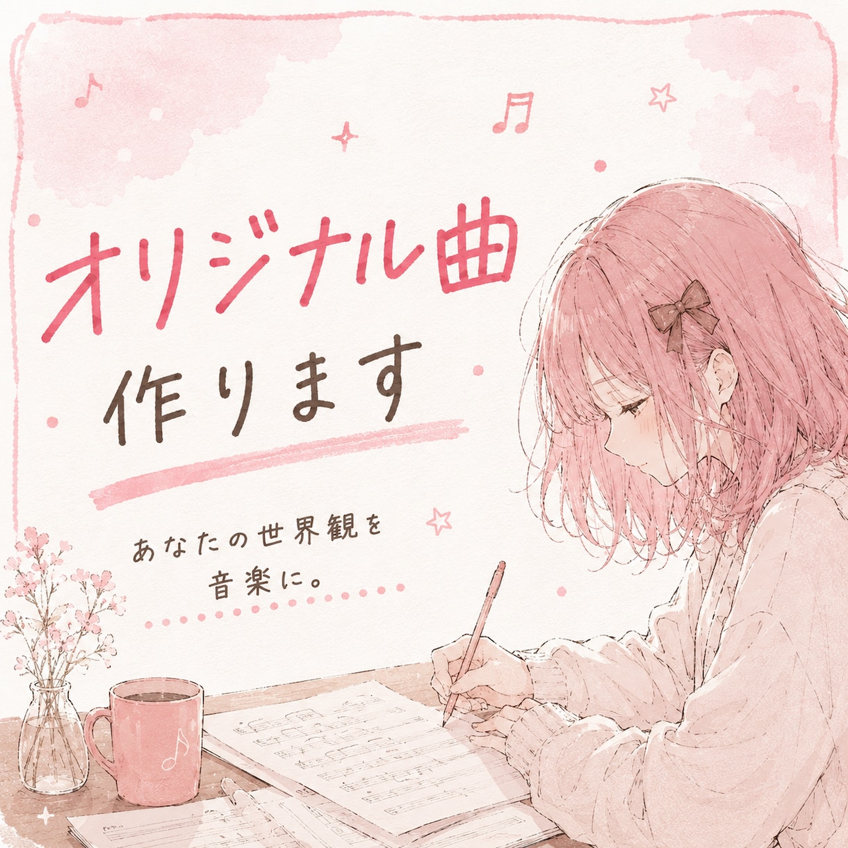 オリジナル楽曲を制作します あなたの世界観を音楽にします！ イメージ1
