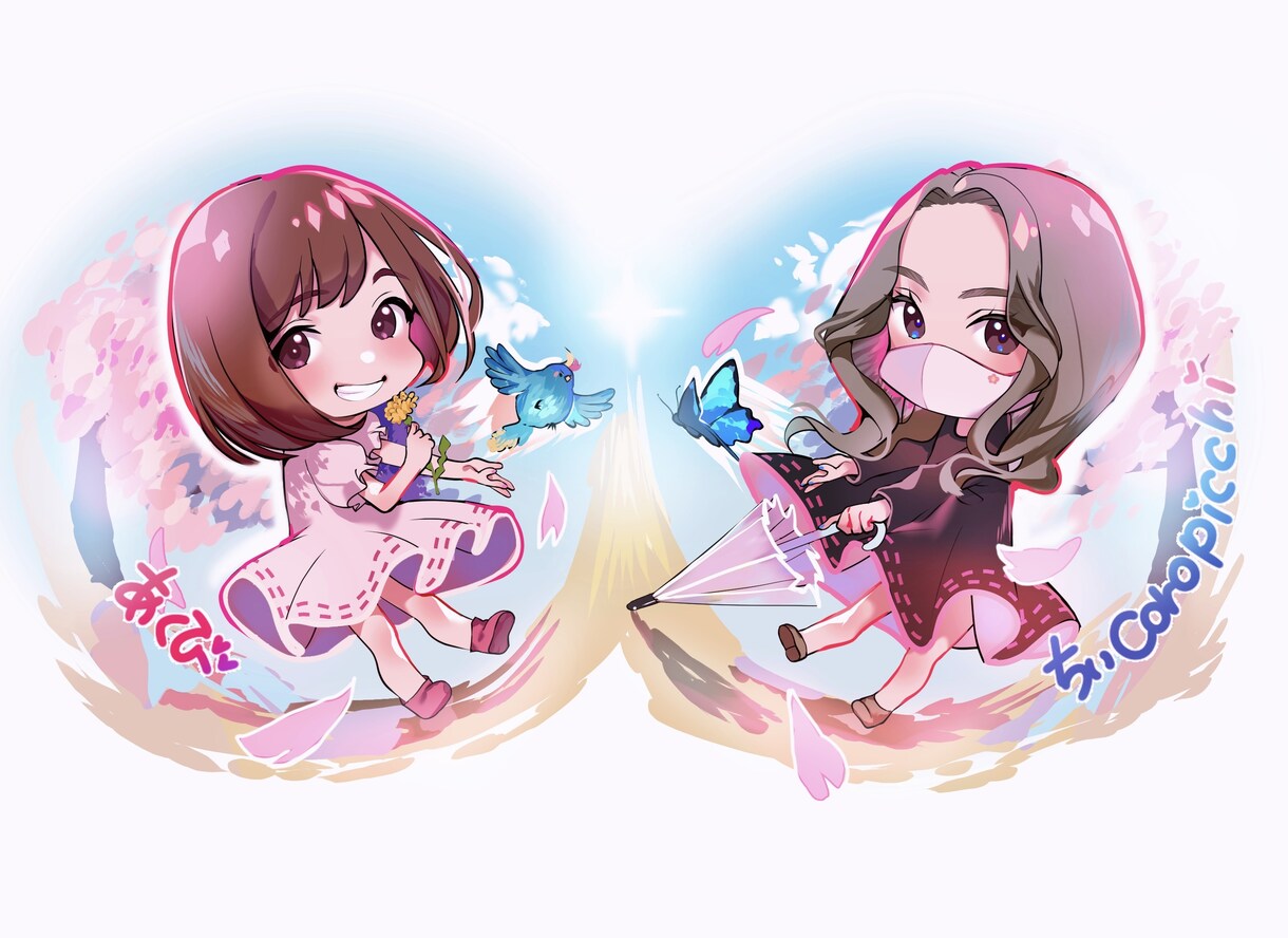 あなただけのかわいい似顔絵描きます SNSアイコンや似顔絵をかわいいミニキャラで描きます。 イメージ7