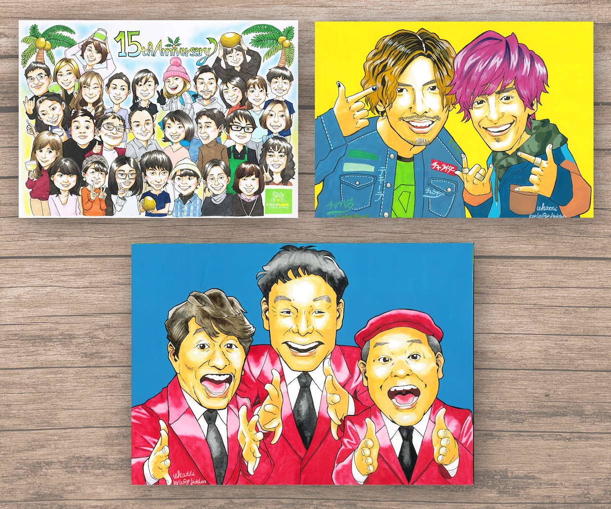 心温まる似顔絵描きます 思わず笑みになる程似させます。 イメージ6