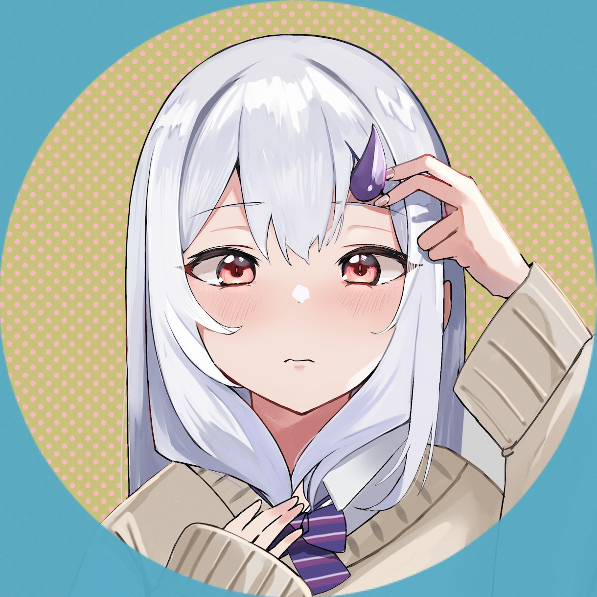 可愛い女の子のアイコンイラストを描きます SNSなどで使える可愛い女の子のアイコン制作！商用利用OK！ イメージ2