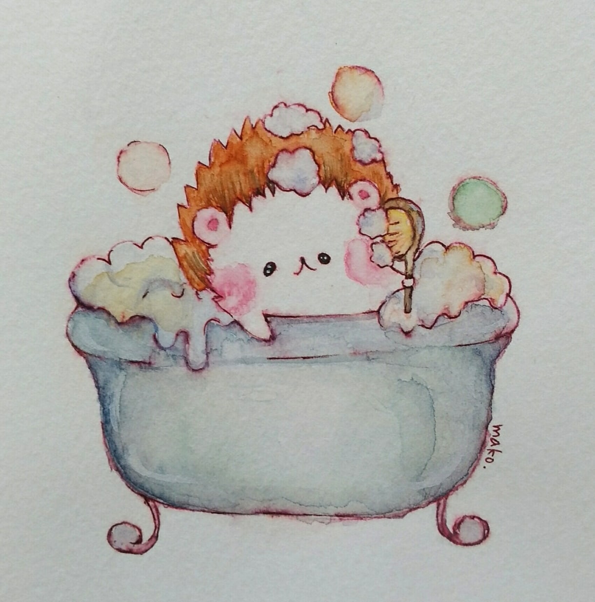アナログで可愛い動物アイコンお描きします 水彩で可愛い動物イラストアナログでお描きます。 イメージ2