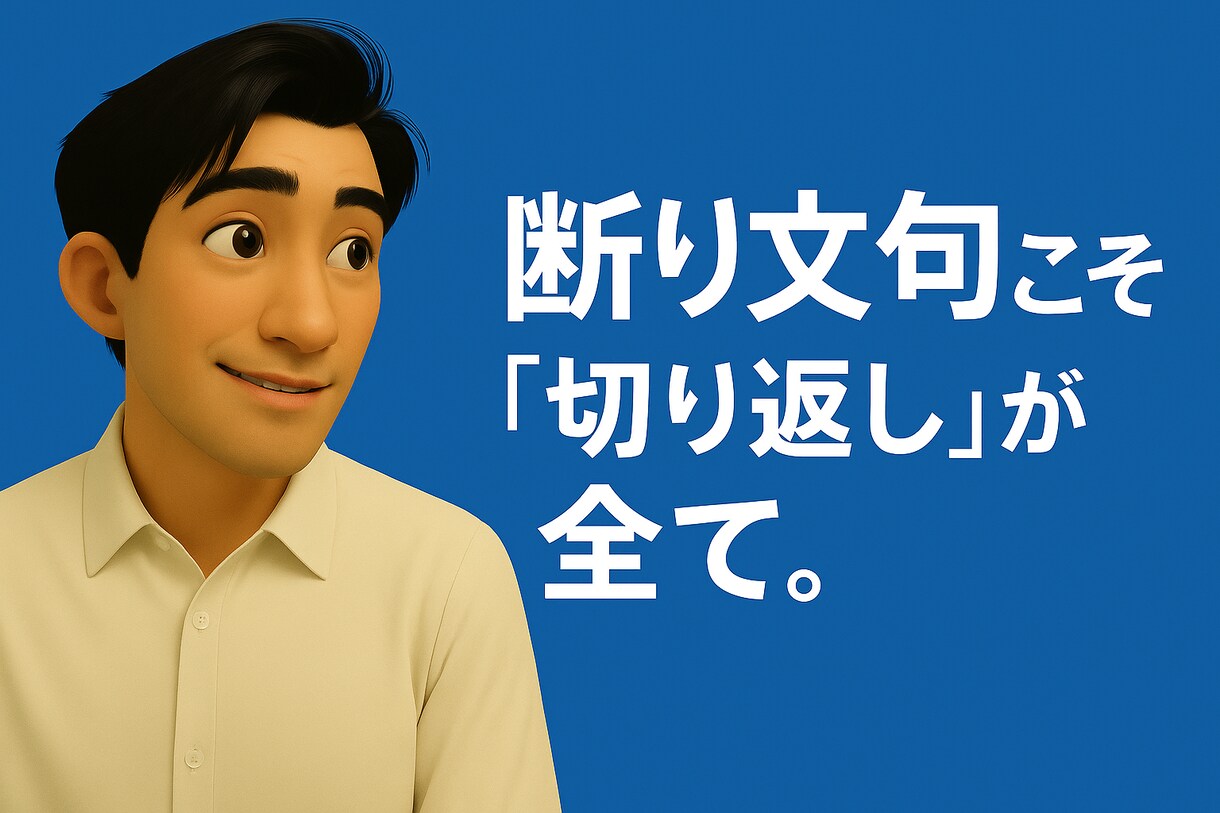 断り文句への返し方テンプレを作成します 成約率を上げる“切り返し専用テンプレ”を作成 イメージ1