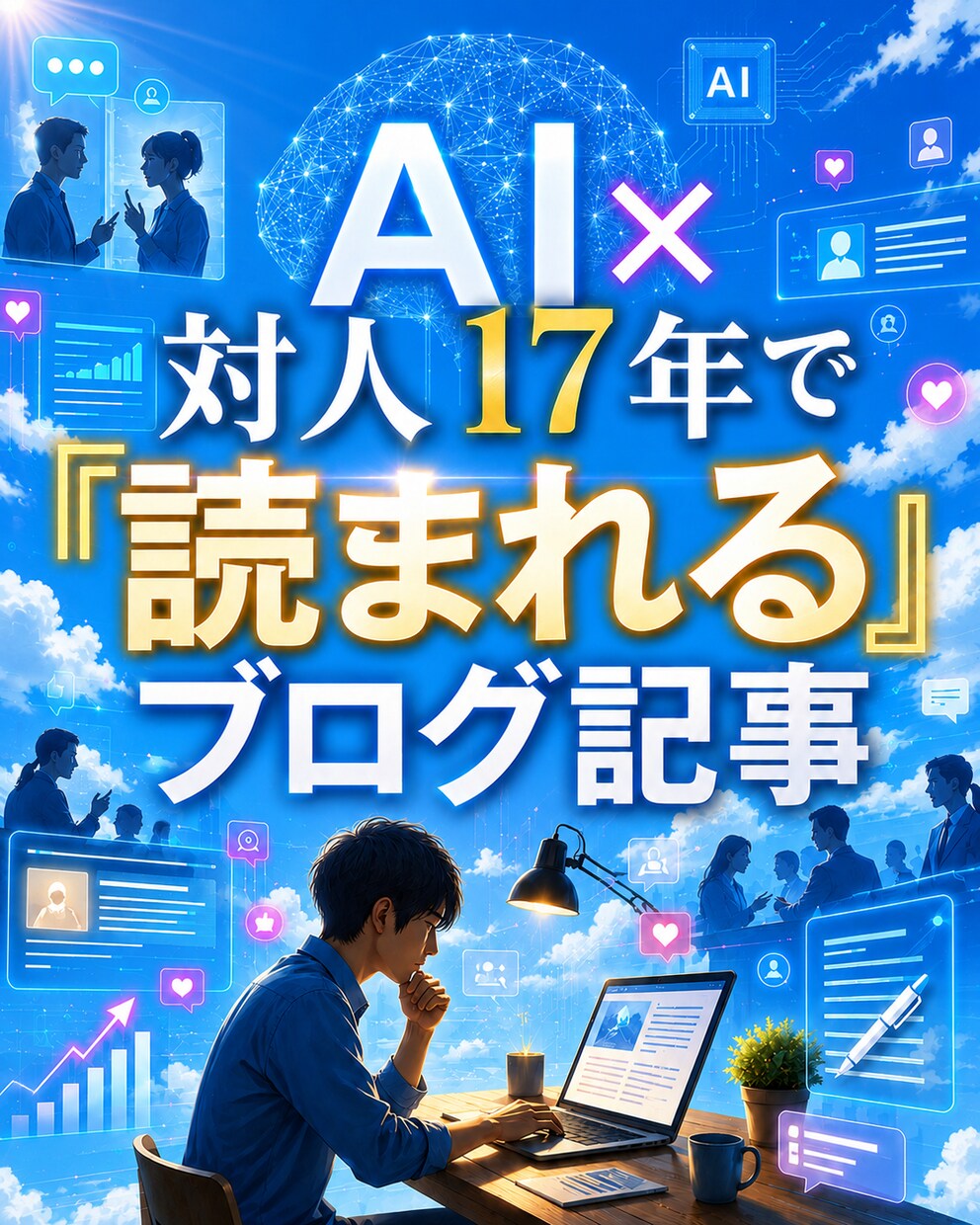 対人17年×AIで読まれるブログ記事を執筆します AI×対人17年『読まれる』ブログ記事を3000字で執筆 イメージ3