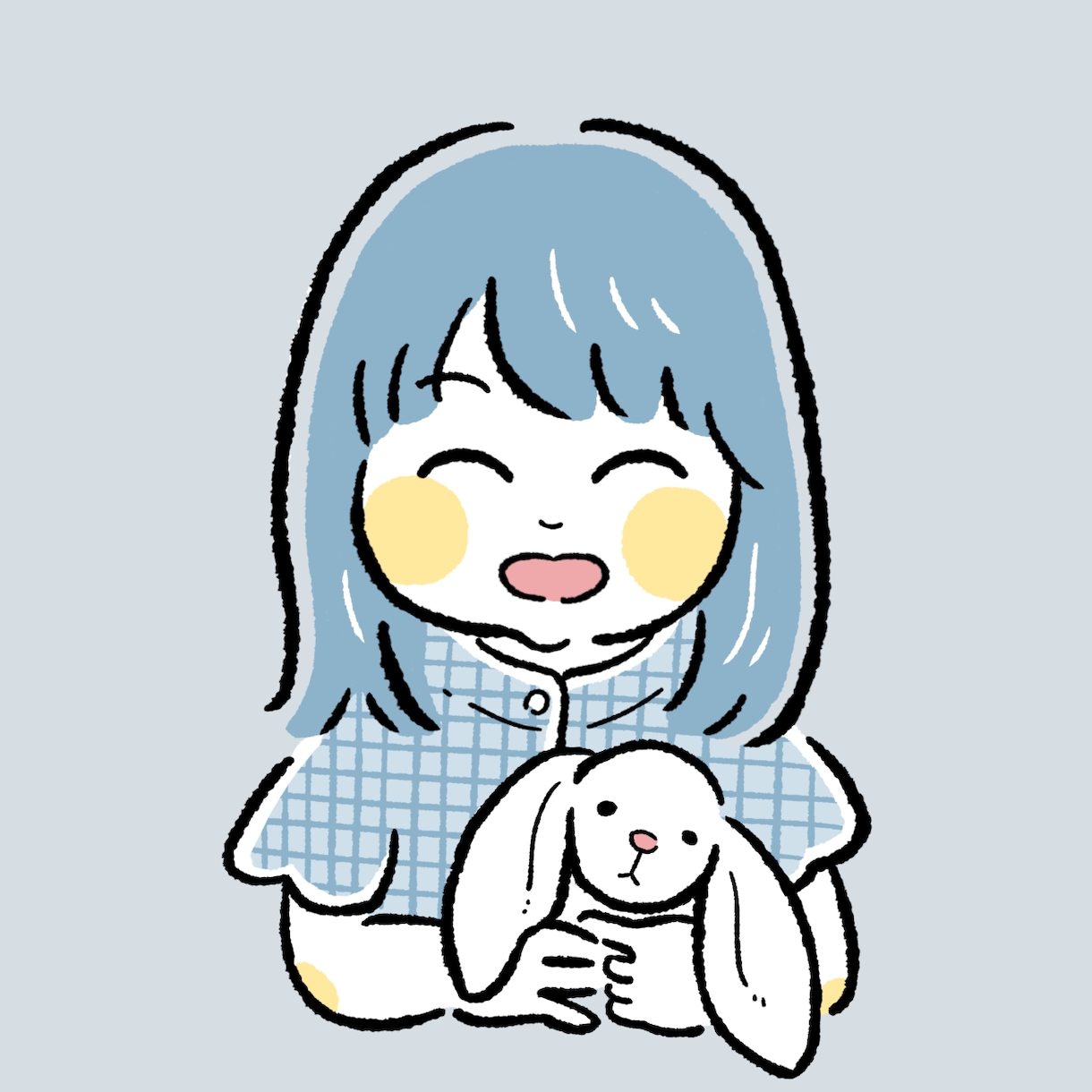 ブログSNS用｜シンプルなゆるかわアイコン描きます 商用OK！温かく優しいイメージが伝わるゆるイラストです イメージ9