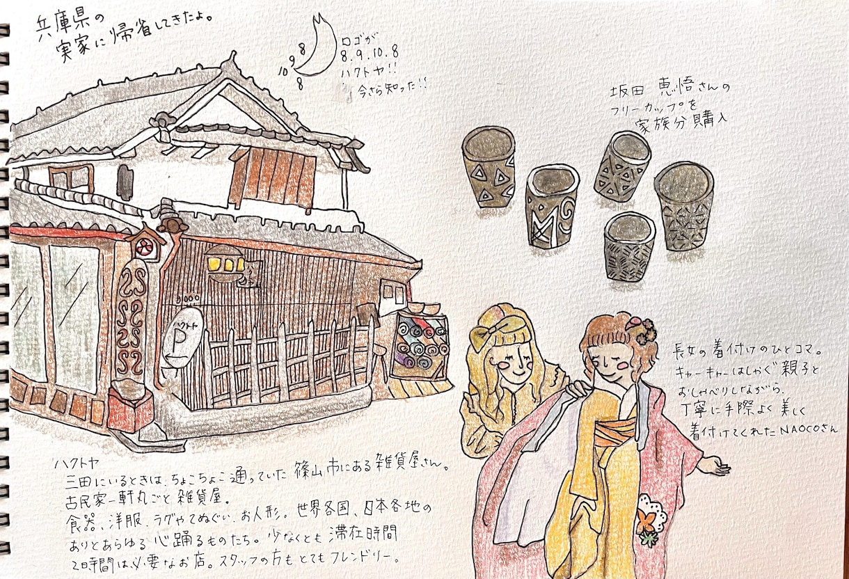 色鉛筆画　手描きの建物イラスト描きます 店舗紹介・外観/習い事教室紹介/家のイラストなど イメージ6