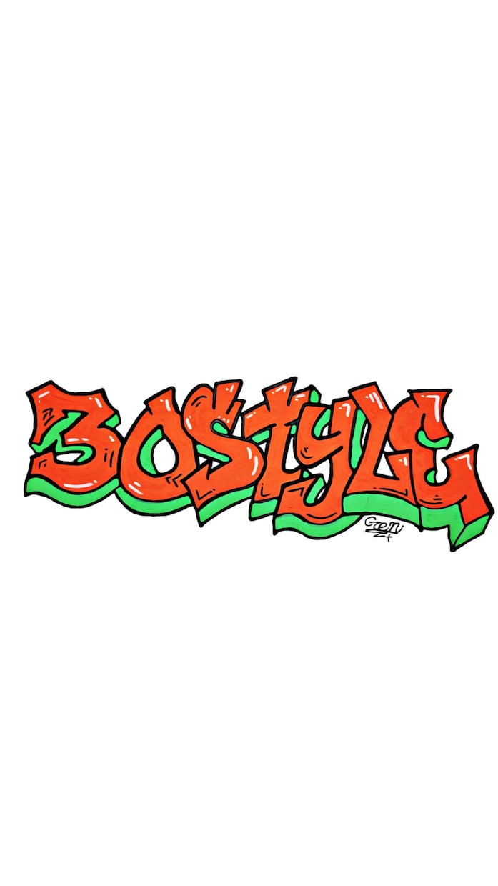 Graffitiアートで制作致します 街中に見かける落書き、Graffitiを手書きし制作してます イメージ3