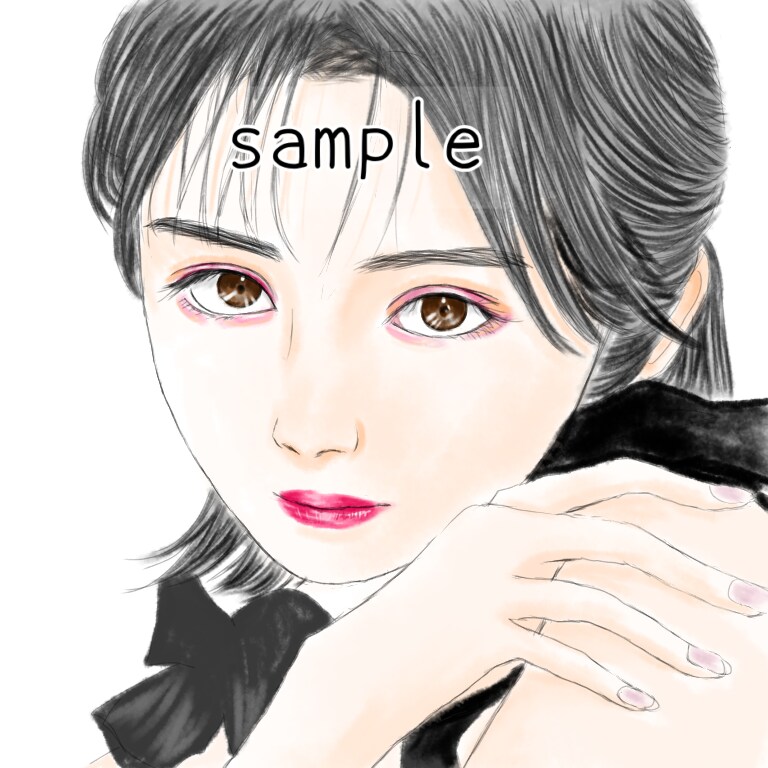 お写真をもとに本格的で綺麗な似顔絵を描きます 水彩風☆アイコンやプレゼントにもおすすめ！ イメージ8