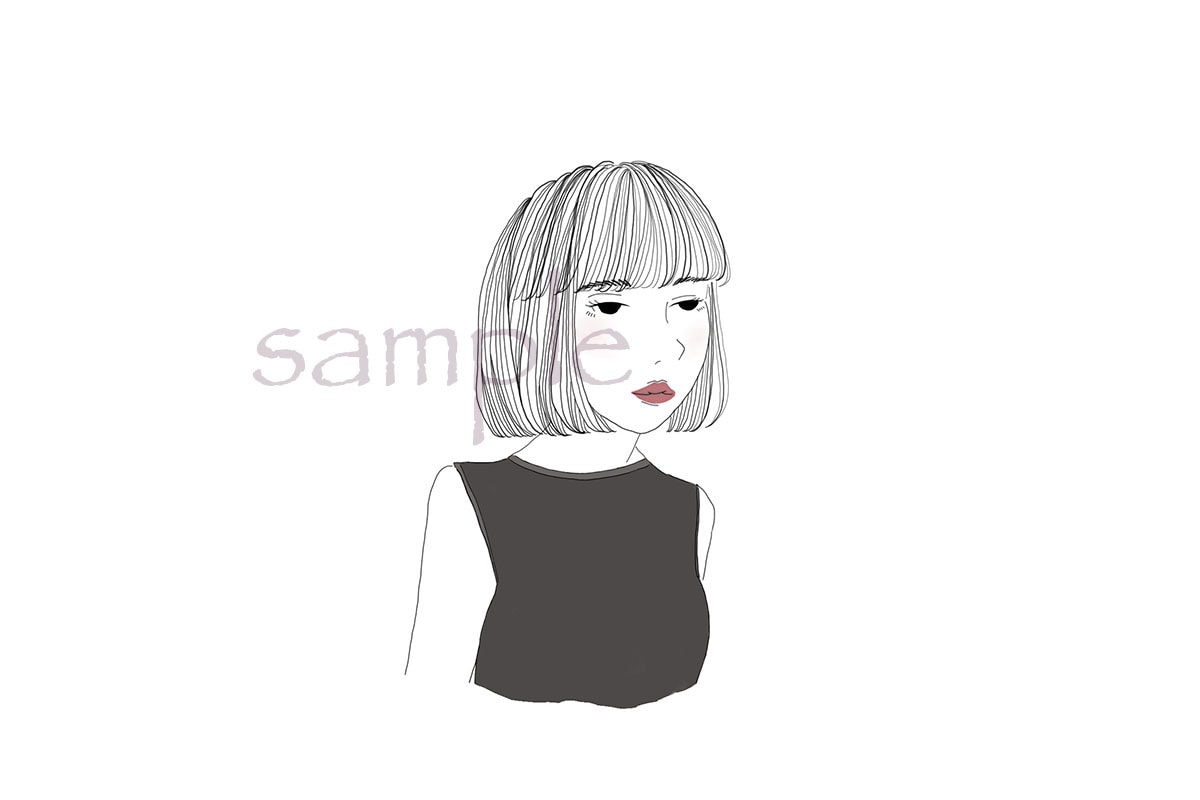 お写真をもとに優しいニュアンスの似顔絵描きます 髪の質感にこだわり、素朴な表情で柔らかい雰囲気に仕上げます。 イメージ7
