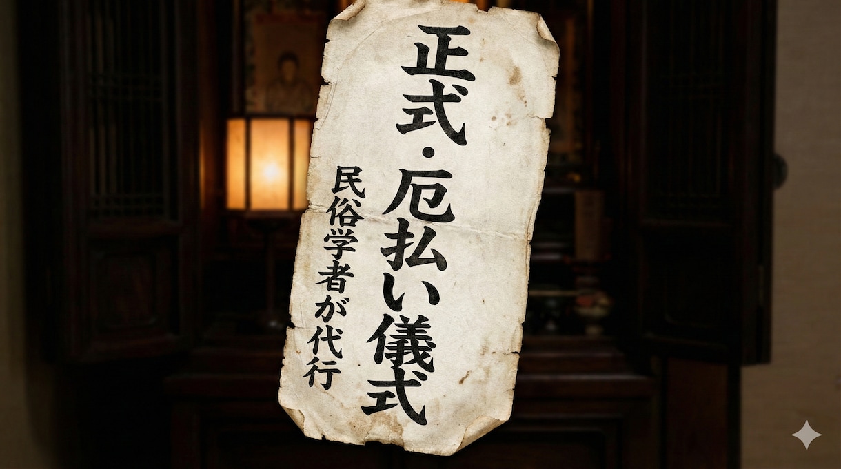 民俗学の本格儀礼で理不尽な不運の連鎖を断ち切ります なぜ不運は続くのか？古き文献に基づく「儀式」で断ち切ります イメージ1