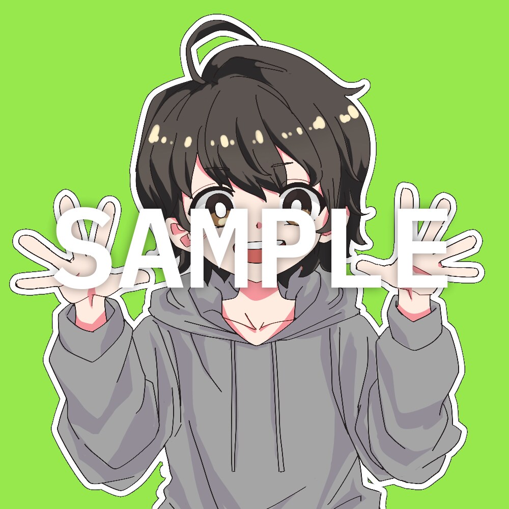 激安！！とにかく可愛いアイコンイラストを提供します 似顔絵もOK！SNSアイコンにおすすめ。お気軽にご連絡を！ イメージ1