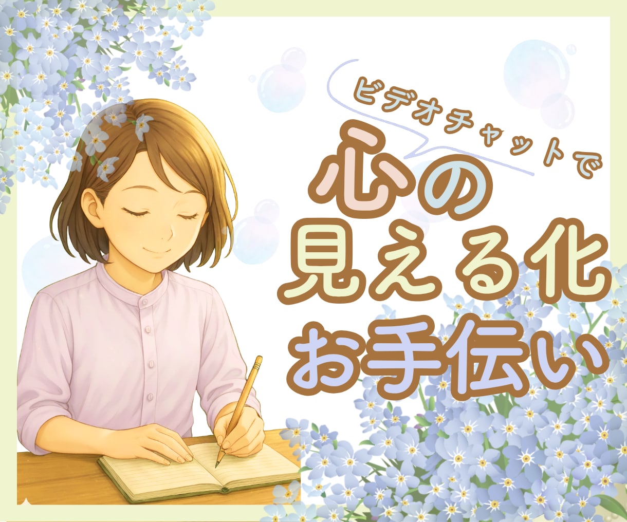 心の見える化お手伝いします ❀モヤモヤした気持ち、言葉にしてみませんか? イメージ1