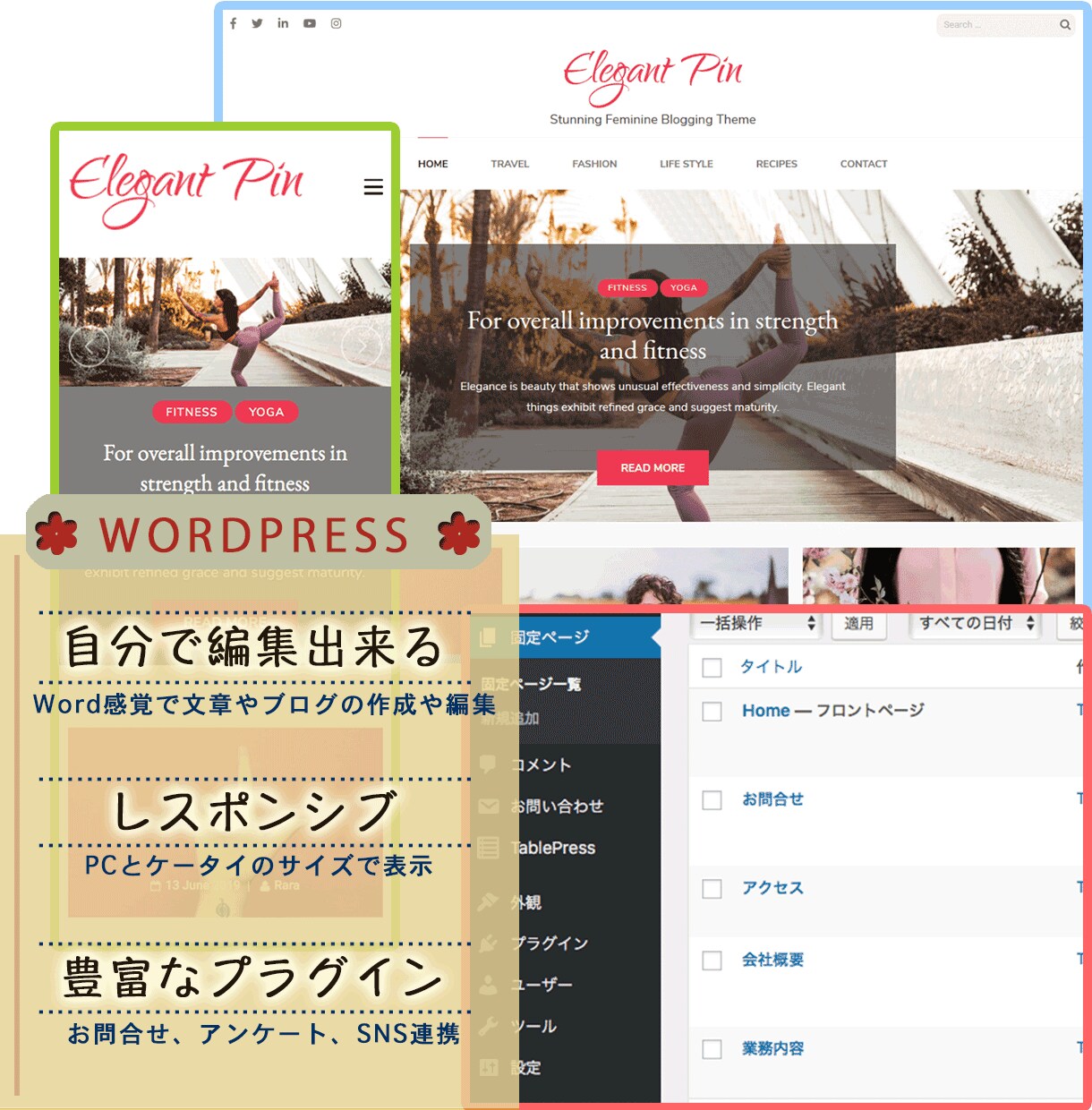 WordPressでホームページを作成します [静的]SEO、セキュリティ対策もバッチリ イメージ3