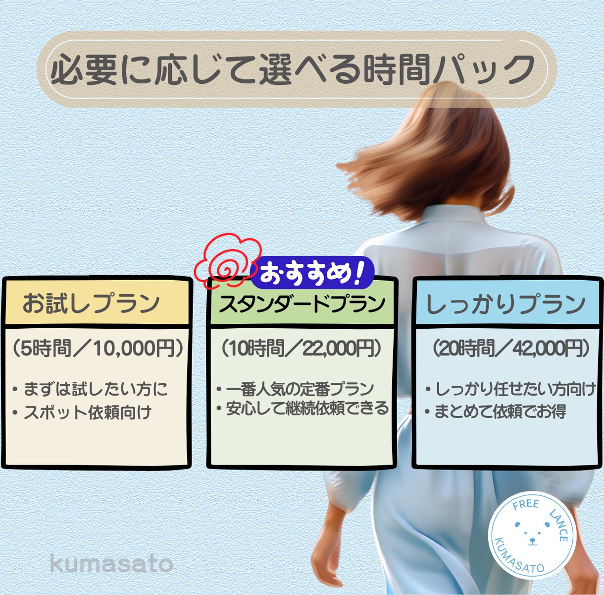 オンライン秘書｜（5・10・20時間）から選べます \雑務からSNS投稿まで幅広くサポート/ イメージ2