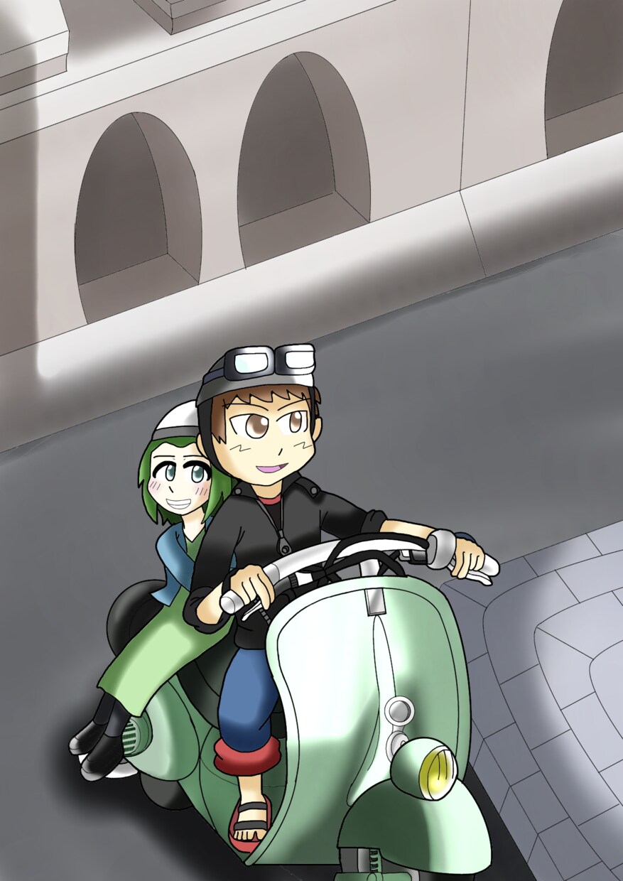様々な乗り物の一枚絵を描きます 車、バイク、自転車の乗り物一枚絵 イメージ2