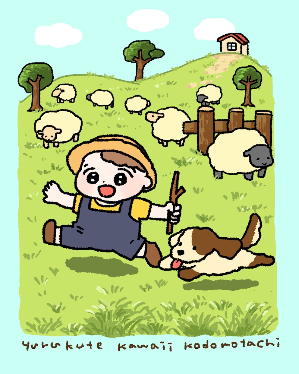 ゆるくてかわいいこどもの絵描きます 絵本のような世界をお届けします。ミニキャラとしても◎ イメージ4