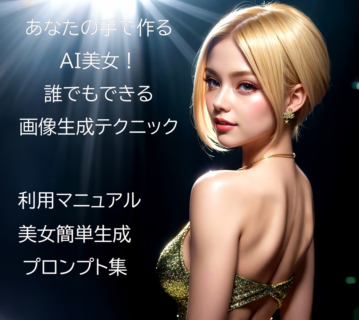 あなたの手で作るAI美女！簡単生成方法教えます 簡単マニュアルで理想の美女を作成 イメージ1