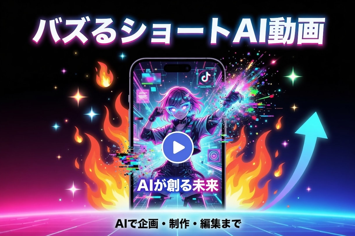 実績4,300件超！SNS用AI動画を制作します 商用利用可能のSNSに適したショート動画を制作します イメージ2