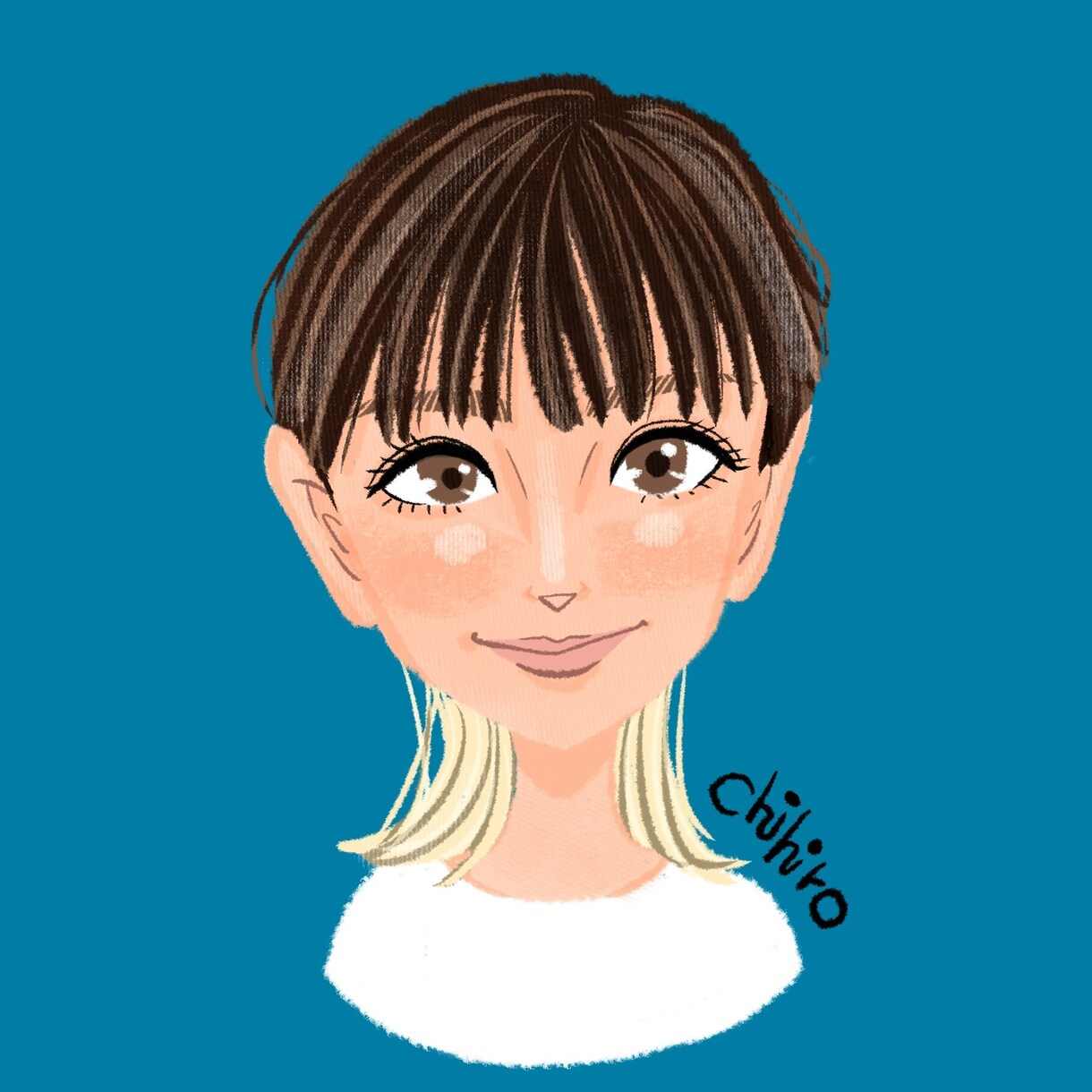 おしゃ可愛い♡雰囲気似顔絵アイコン描きます レトロチックなシンプルで可愛い♡あなただけのアイコンを♪ イメージ4