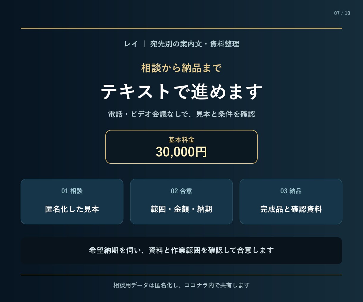 名簿から宛先別の案内文と資料を整えます 送付前に宛名・添付・不足を確認できる形へ イメージ7