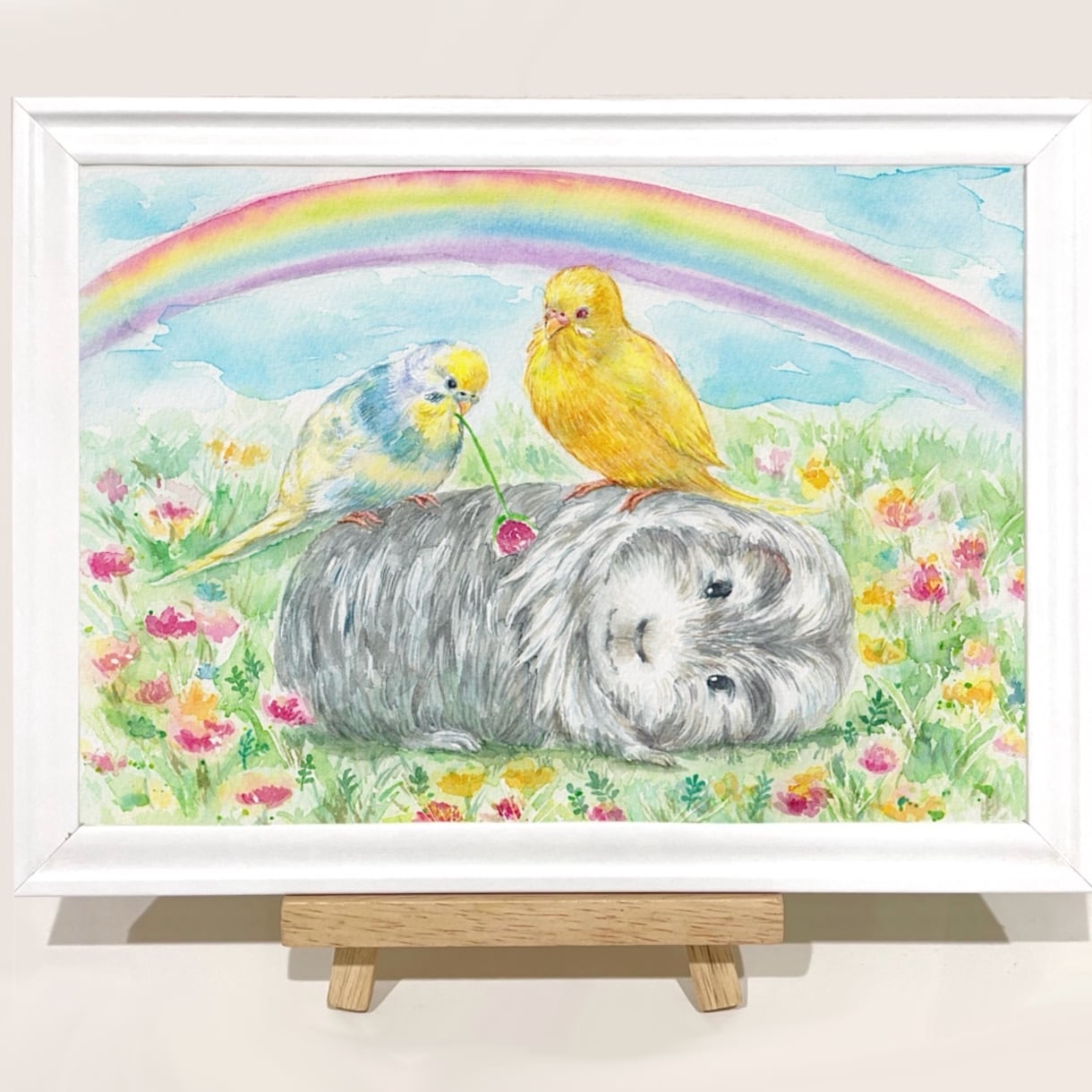ペット似顔絵　手描きの水彩画で優しく描きます 犬・猫その他ペット全般の似顔絵/プレゼントにもオススメ◎ イメージ8