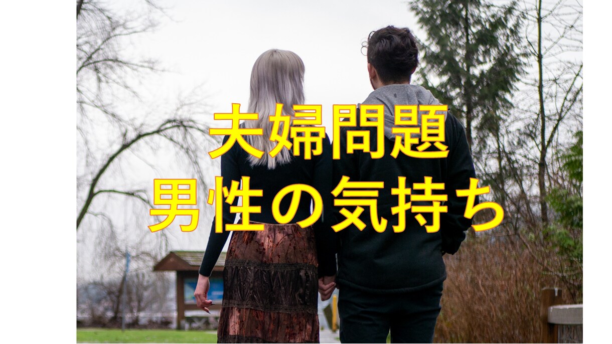 夫婦・男女間の悩み、浮気、不倫離婚悩み相談聴きます カウンセリング男性の気持？心理カウンセラーが男性心理教えます イメージ1