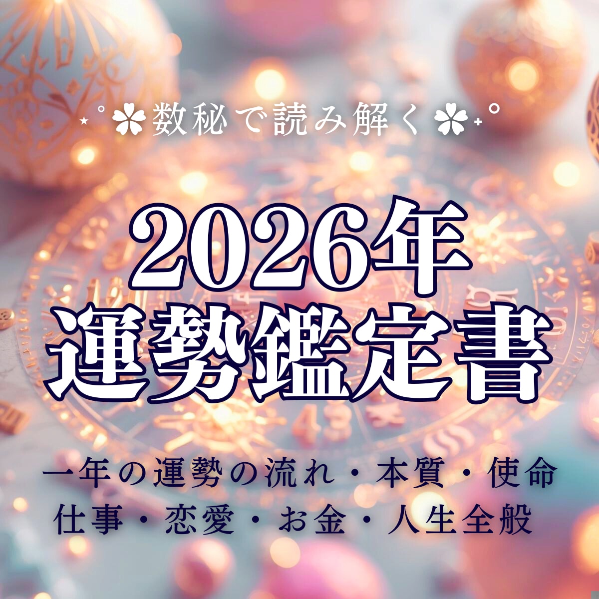 2026年をまるごと読み解く✨運勢鑑定書を届けます 本質・才能・運勢・仕事・恋愛運を詳しく☆一年の道しるべ イメージ1
