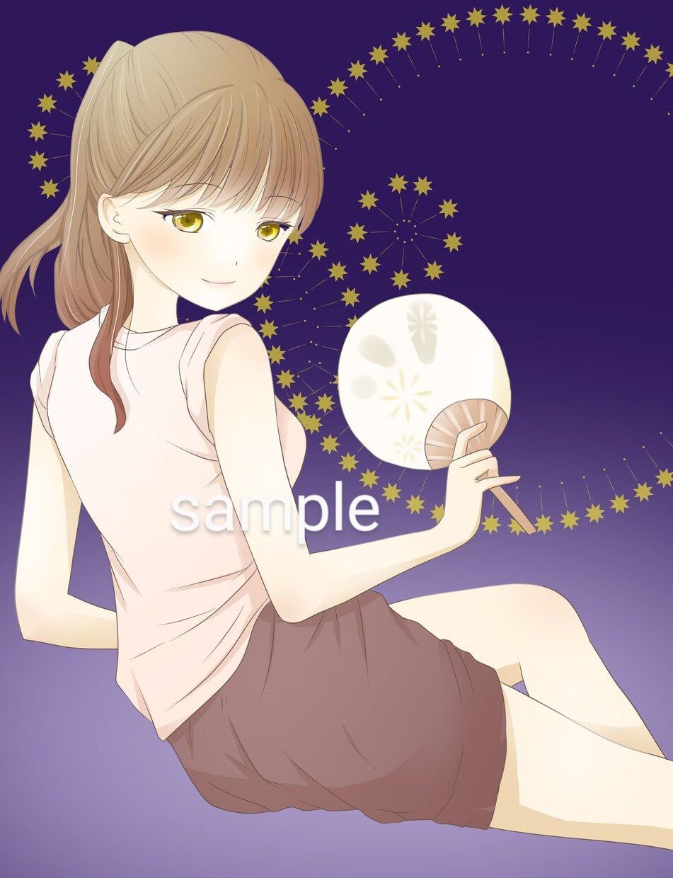 かわいい系の女の子のイラストを描かせて頂きます さまざまなご要望にお応えします(*´∀人) イメージ3