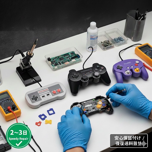 SFC PS2 コントローラー修理します 修理不可のレトロ旧世代機ゲームに対応 イメージ1