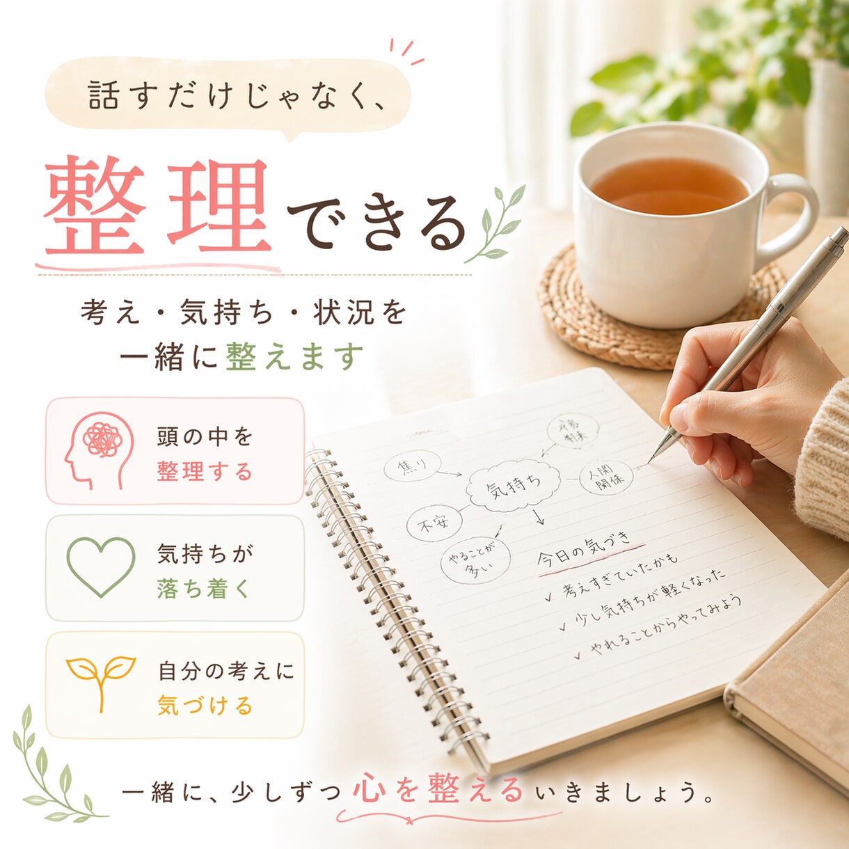 パニック…頭の中が整理できない！今すぐお話聞きます 不安障害・発達障害・ADHD傾向・生きづらさ・人間関係・繊細 イメージ6