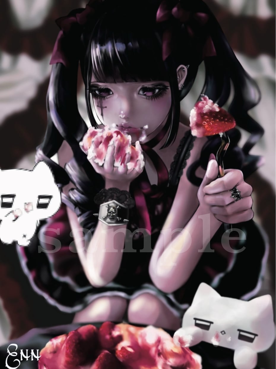 イラスト・厚塗りで描きます リアル調にイラストアイコン・厚塗りに可愛く!! イメージ1