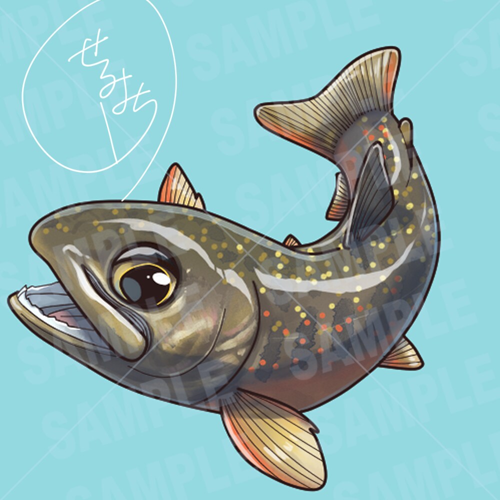 魚のSNSアイコン、ヘッダーイラストお描きします 田舎で釣りばかりしていたから描ける魚のイラストお描きします イメージ6