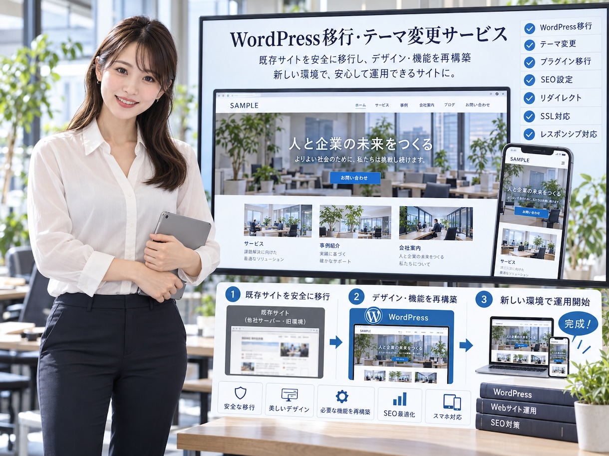WordPressサイト移行・テーマ変更対応します STUDIO移行・テーマ変更・プラグイン移行まで対応 イメージ5