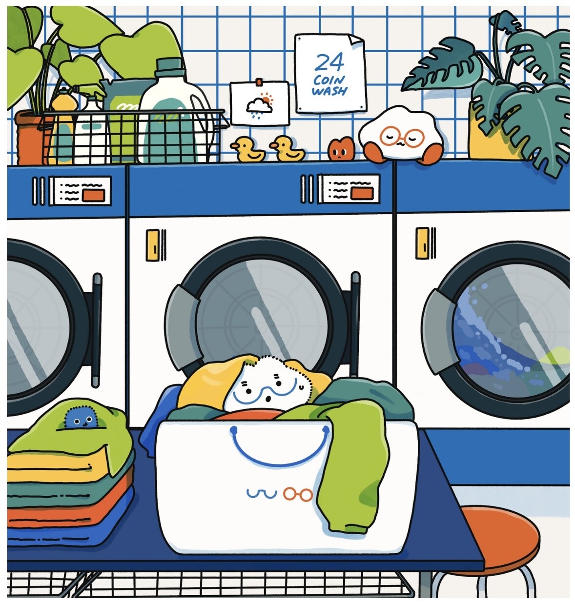 主線あり￤シンプルでカラフルなイラスト制作します サムネイル・雑誌・MV・キービジュアル・1枚絵などに！ イメージ1