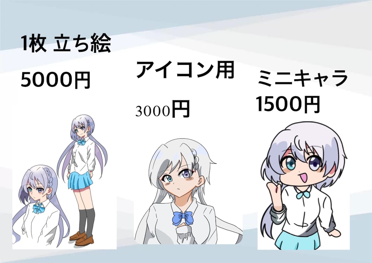 SNSのアイコンやイラスト描きます アニメ風、ミニキャラ、アニメーション等描けます イメージ1