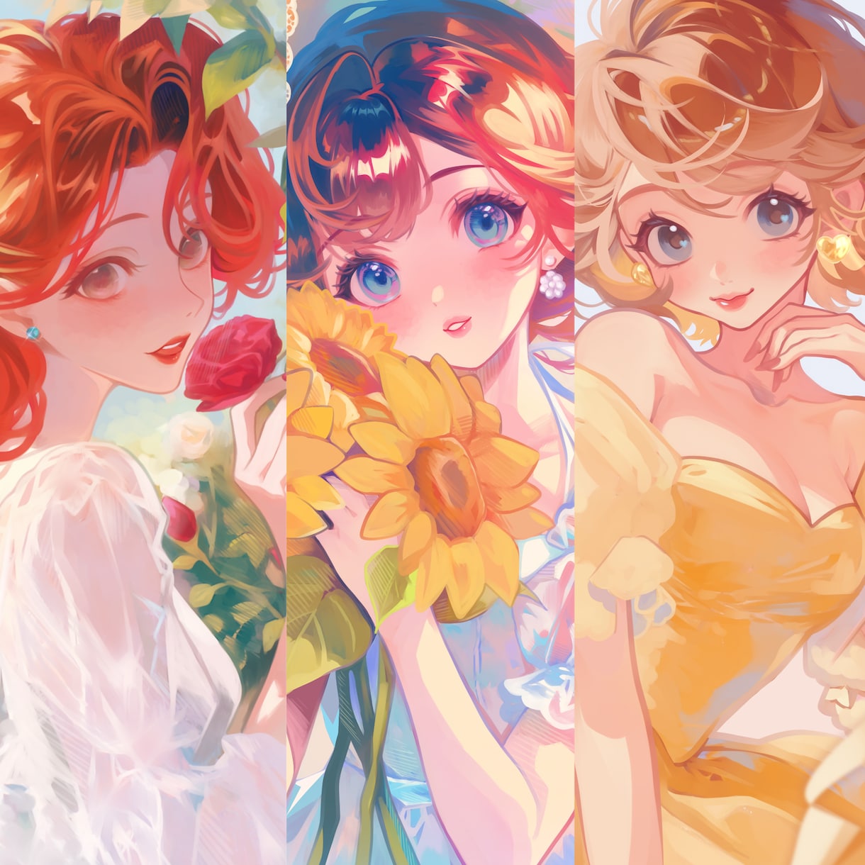 透明感のある可愛いイラスト描きます SNSアイコンや一枚絵など柔らかく丁寧に制作します！ イメージ1