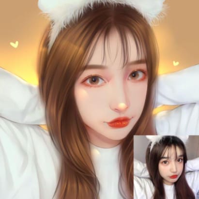 綺麗なリアル似顔絵/実写SNSアイコンを描きます 写真を元に似顔絵/受付画面、ご自身を更に魅力的に表現します イメージ4