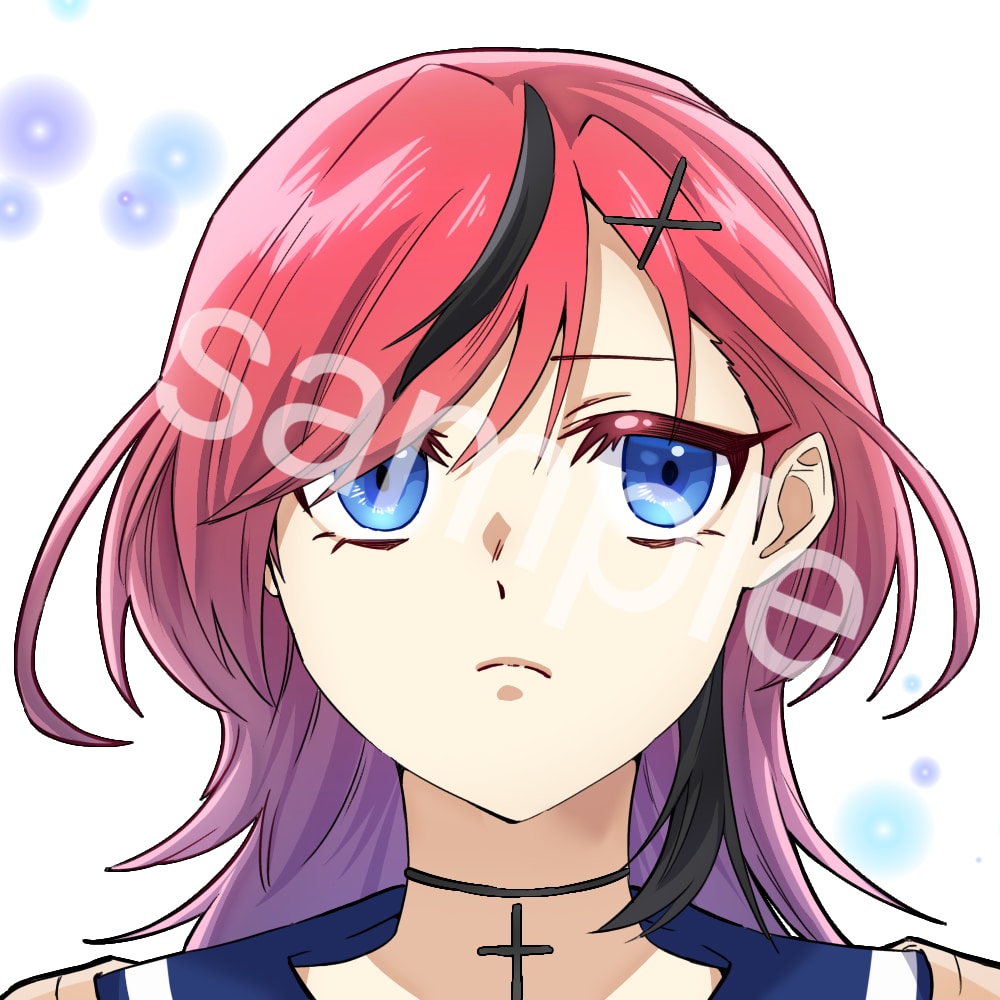 アニメ風のタッチでアイコンを描きます キャラクターの描きわけにこだわり有り、表情を追求してます イメージ2