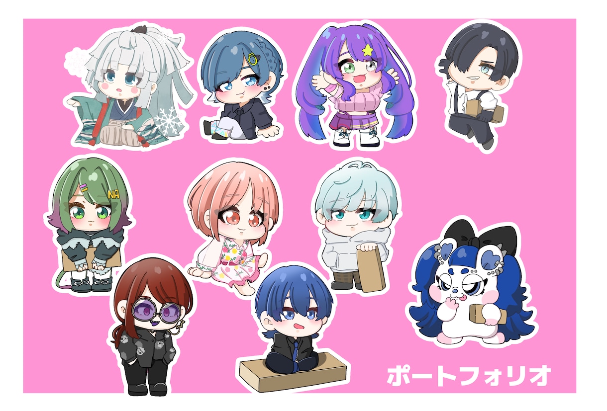可愛いデフォルメキャラ描きます オリジナルや既存キャラでもOK！ イメージ2