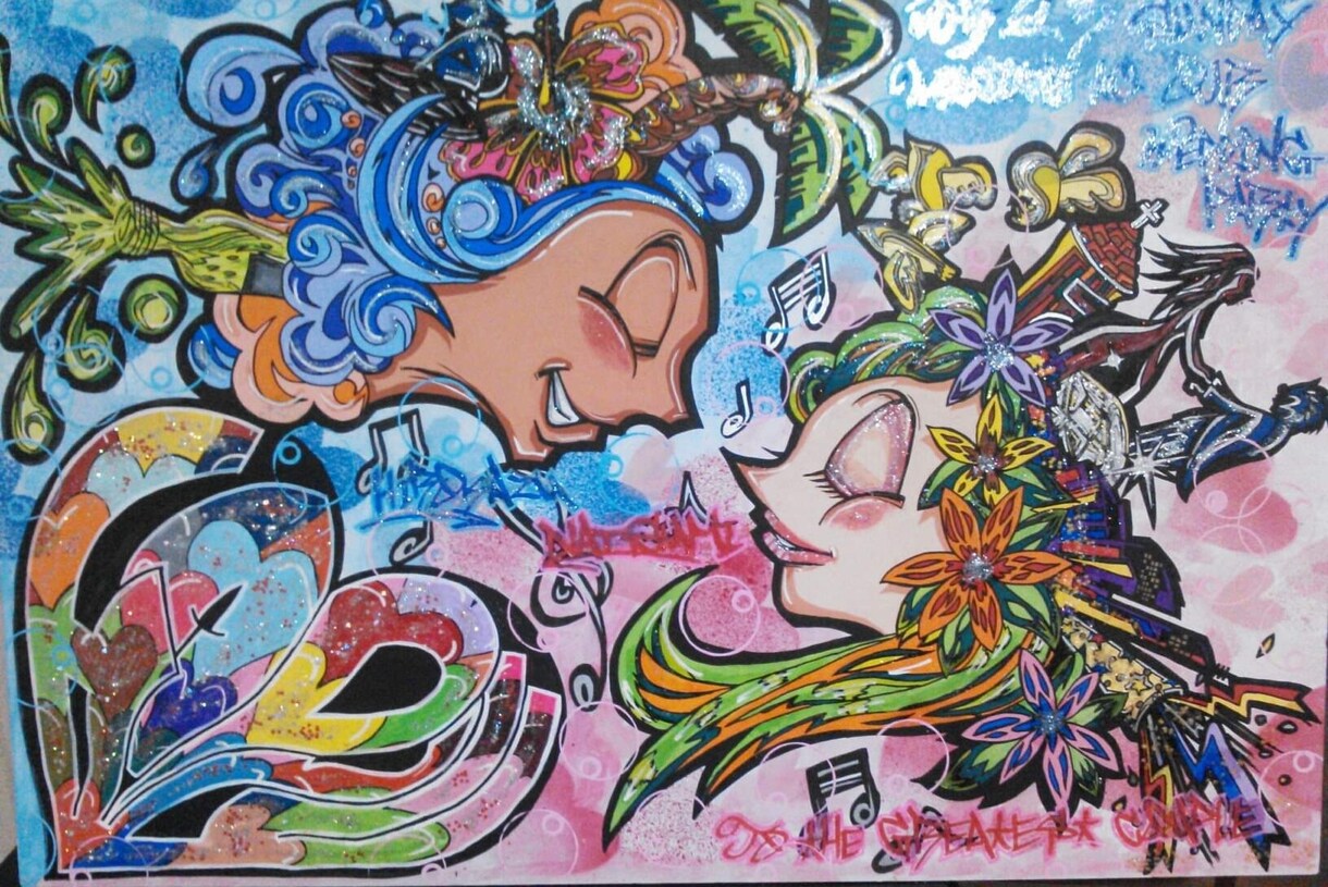 ウェルカムボード、グラフィティ描きます HAPPYな日にHAPPYな作品を届けられたら嬉しです。 イメージ4