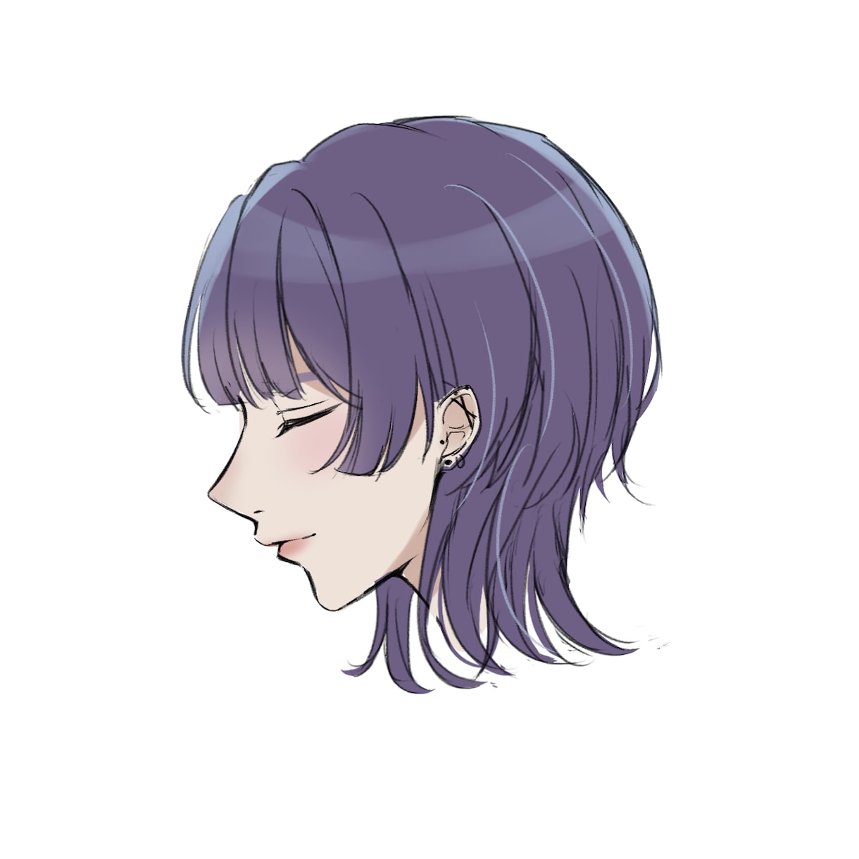 3日で！アイコンを描きます シンプルな横顔イラストお描きします❀·° イメージ3