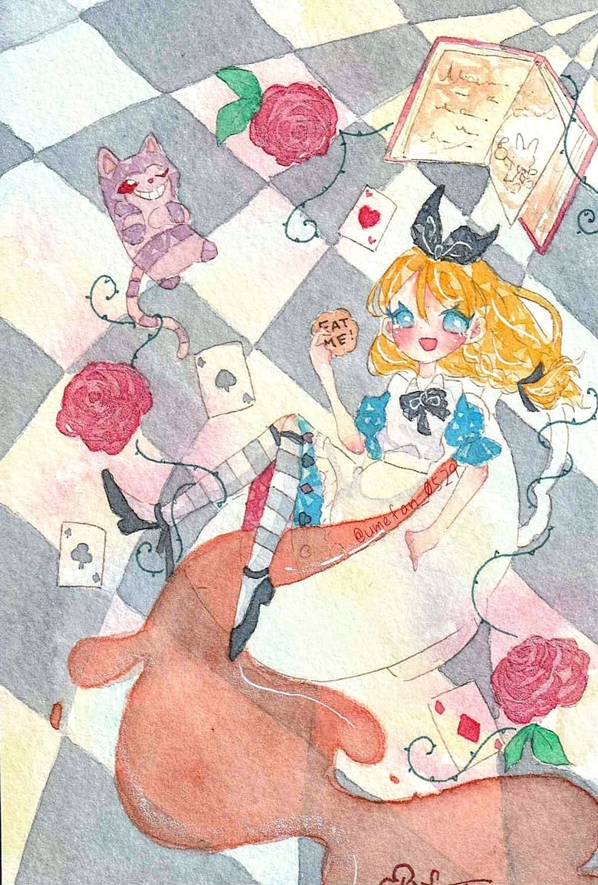 キラキラ可愛い人物イラスト描きます 透明水彩にしか出来ない表現で、イラスト作成致します！ イメージ2