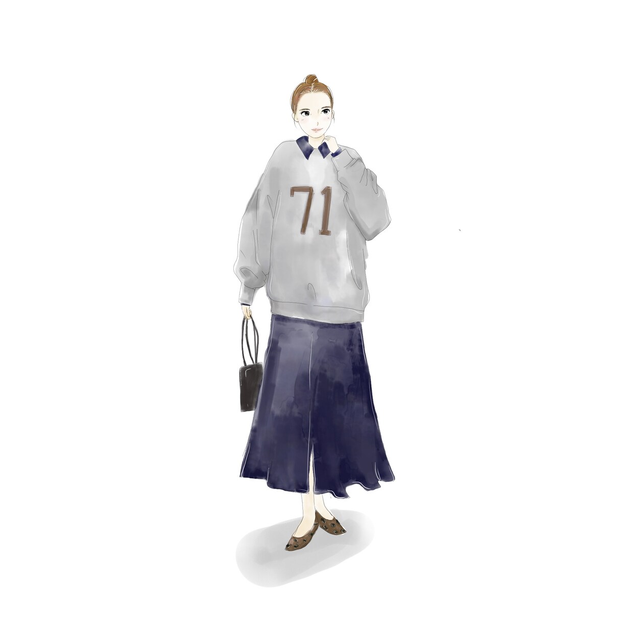 おしゃれな人物イラスト｜シンプルなイラスト描きます シンプルでお洒落な人物画が得意です。 イメージ2
