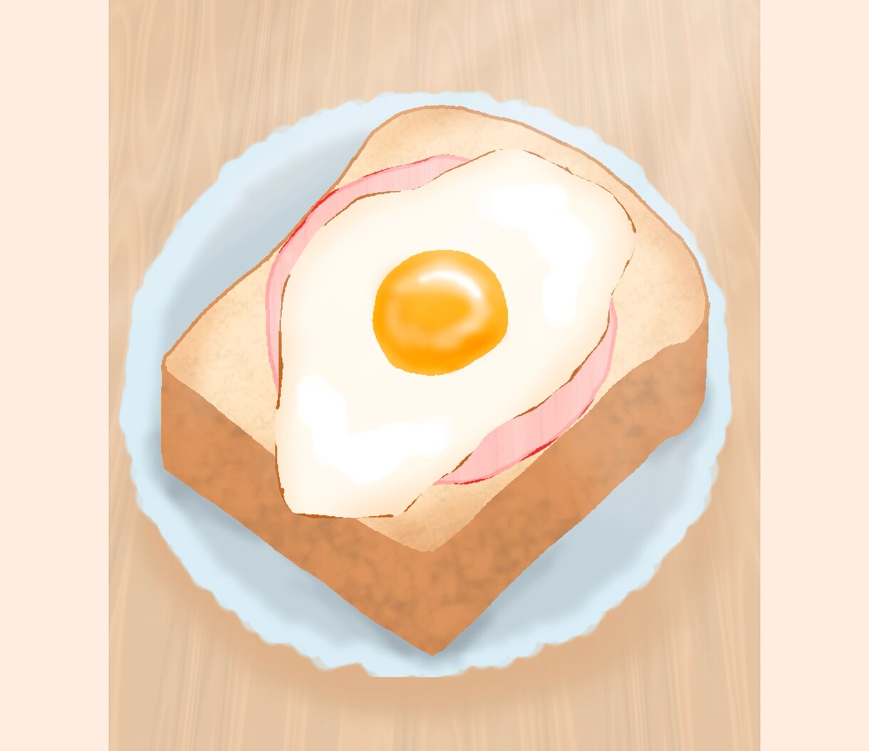 ゆるくてかわいい食べ物イラストを描きます お気に入りの食べ物を、あなただけの特別な一枚に イメージ5