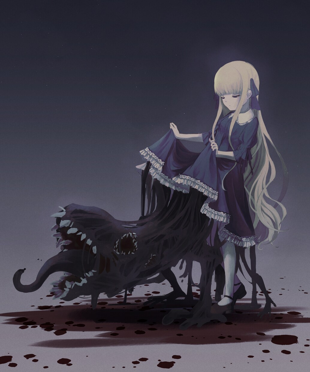 ダークで雰囲気のあるイラストを描きます ダーク、病み系、神秘的なイラストが得意です イメージ7