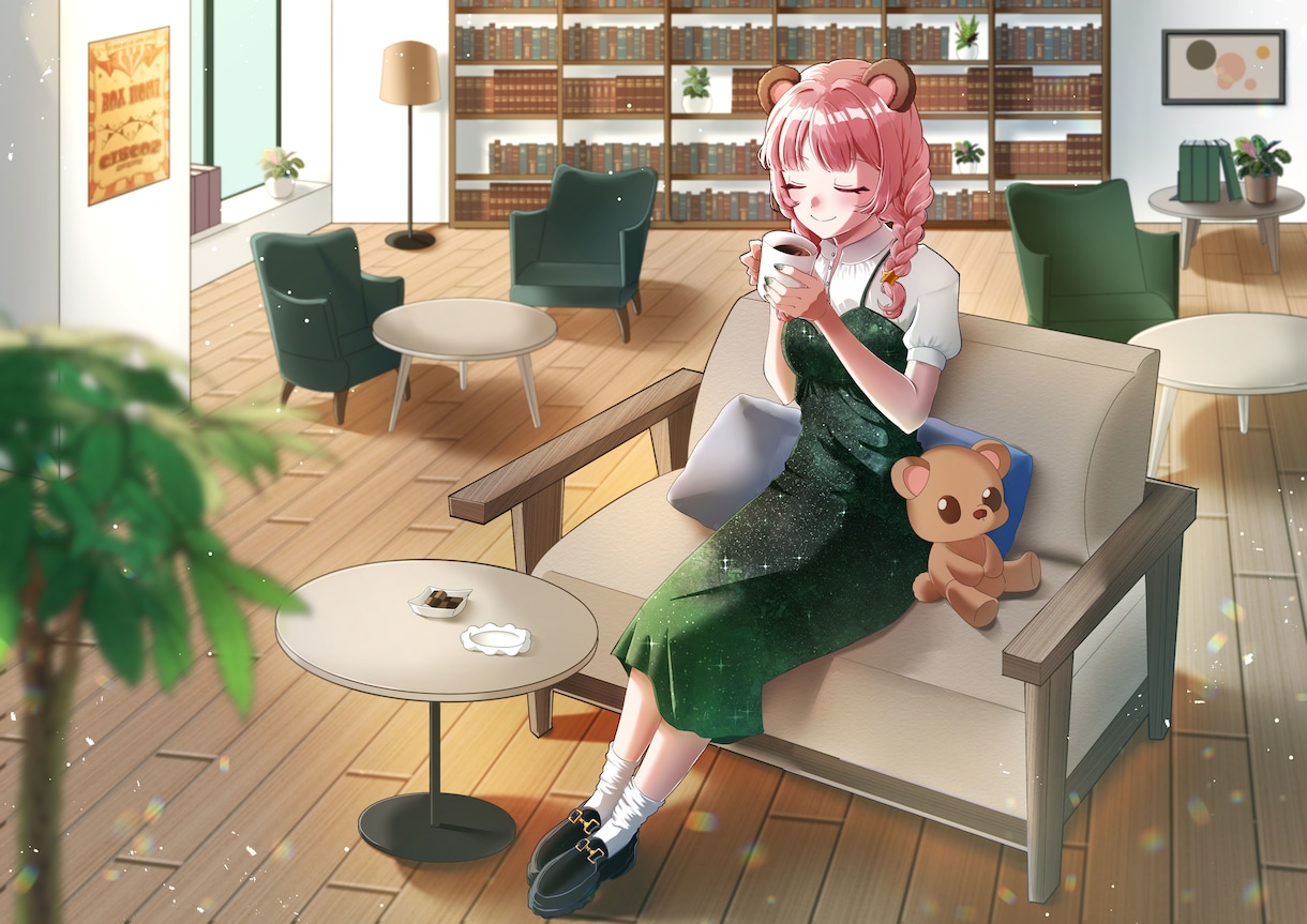 活動を華やかに！雰囲気の伝わるイラスト作成します 見て楽しめる、背景込みの1枚イラスト イメージ2